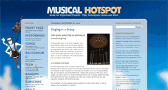 Desktop Screenshot of musicalhotspot.com