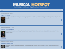 Tablet Screenshot of musicalhotspot.com
